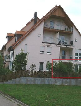 2-Zimmer-Wohnung mit großer Terrasse und Grundstücksanteil mit Tiefgarage, vermietet, auch als Ferienwohnung im Fränk. Seenland geeignet - Gunzenhausen