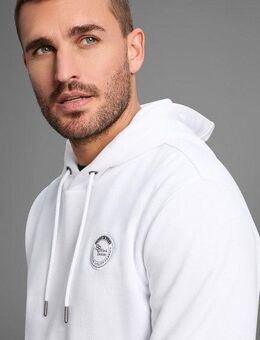 Bruno Banani Kapuzensweatshirt langärmlig, schmal geschnitten, bedrucktes Design