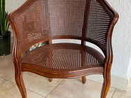 Louis XVI-Monceau-Stil aus Holz und Korbgeflecht Stuhl Sessel Antik - Essen