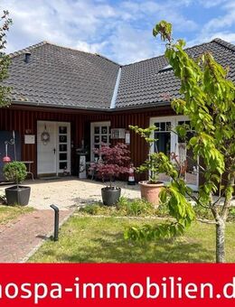 Ebenerdiges Wohnen auf der Insel an Land: Bungalow mit Garage, Terrasse und Teehaus! - Nordstrand