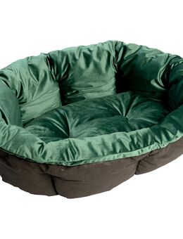 Überzug Samt grün für Ferplast Korb Siesta Deluxe (ohne Korb) - Größe 12 : L 114 x B 83 x H 37 cm