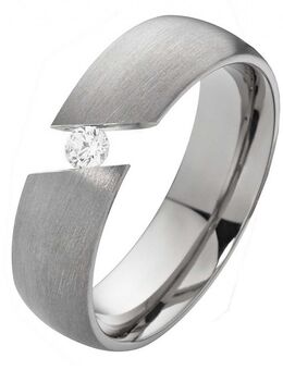 Damenring Titanring DT032 mit Zirkonia - Aholming