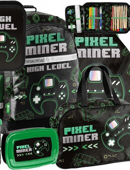 Schulranzen Rucksack Tornister Schultasche Game Miner Minecraft XXXL Starter Set - Wuppertal