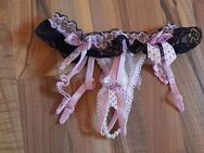 Sexy String Tanga Ouvert Gr 34 36 rosa schwarz - Hagen (Stadt der FernUniversität) Haspe