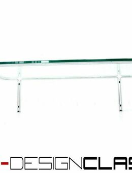 wie neu! XXL Horst Bruening Kill Int. Chrom Coffee Table Glas Couchtisch Mid Century Vintage 1960er - Hamminkeln Zentrum