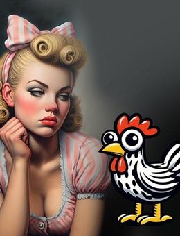 Kunsthandel Gennep - "Das Mädchen Und Das Huhn" - Kleve Zentrum