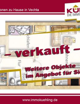 Kompaktes 1,5 Appartment zentrumsnah - in unmittelbarer Nähe zum Zitadellenpark! - Vechta