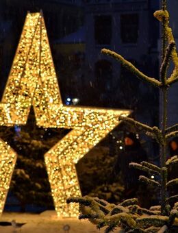 XXL Outdoor Weihnachtsstern | Verleih Veranstaltungsdekoration - Wismar
