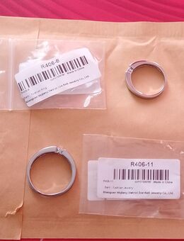 2x Ring Edelstahl Damenringe Eheringe Verlobungsringe Freundschaftsring Schmuck - Landau (Pfalz)