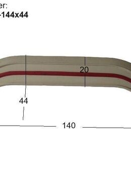 Tabbert Wohnwagen Radlauf ca 144 x 44 gebraucht (Tandem/Doppelachser) zB 680 Radlaufblende / Radlaufverkleidung - Schotten Zentrum