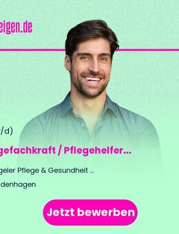 Pflegefachkraft / Pflegehelfer / Pflegeassistenz (m/w/d) in Hodenhagen - Hodenhagen