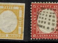 Italien: 2 klassische Briefmarken - Krefeld