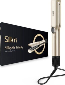 Silk'n Glätt- und Lockenstab SilkyAir Trinity, 3-in-1-Tool zum Trocknen und effizienten Stylen von nassem Haar