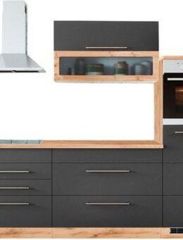 KOCHSTATION Küchenzeile KS-Wien, Breite 440 cm, wahlweise mit E-Geräten und Induktion