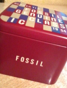 FOSSIL Geschenkbox Uhrenbox Uhrendose Uhren Box Dose Nr. No. Nummer 25 Sammeldose Sammel Edition 25 - Wolfsburg