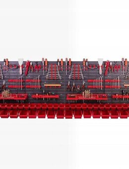 *BESTSELLER* Werkzeugwand 230x78 Set Werkzeughaltern mit Lochwand Lagersystem Warkzeuglochwand Wandregal Werkstattregal Set - Wuppertal