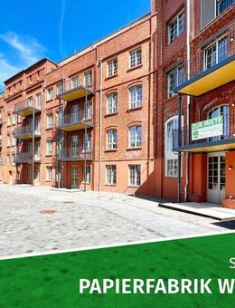 ERSTBEZUG sanierte Papierfabrik | Familienwohnung mit Balkon am Wasser, 2 Bädern, Stellplatz u.v.m. - Schkeuditz