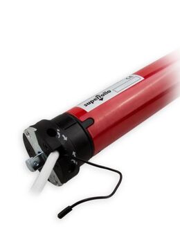 Superrollo Mechanischer Funk-Rohrmotor, Rolladenmotor RM10MMF | 10 Nm | mit Anschlusskabel, SW 60 Adapter, Wandlager und Handsender - Moers