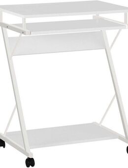 INOSIGN Computertisch ERVIE, Rolltisch, Laptoptisch, stabiles Metallgestell, mit Tastaturauszug, 60x73 cm