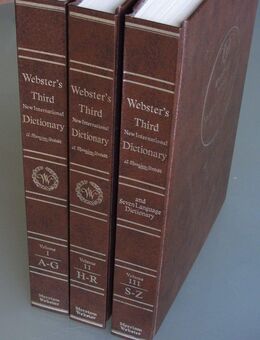 Webster's Third New International Dictionary of the English Language - Münster