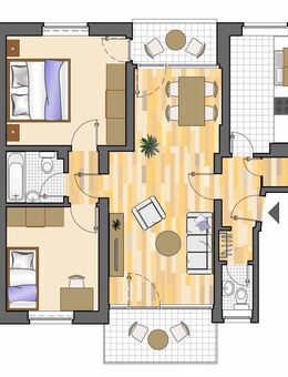 3-Zimmer-Wohnung in Marl Hüls - Marl (Nordrhein-Westfalen)
