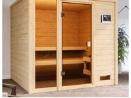 welltime Sauna Jackie, BxTxH: 196 x 196 x 187 cm, 38 mm, 9-kW-Bio-Ofen mit ext. Steuerung