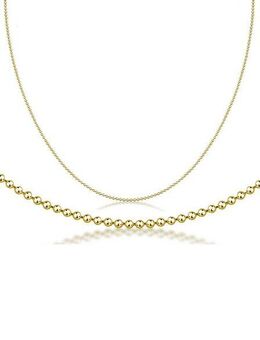 Firetti Collierkettchen Schmuck Geschenk Silber 925 Kugelkettengliederung in mehreren Breiten, Made in Germany