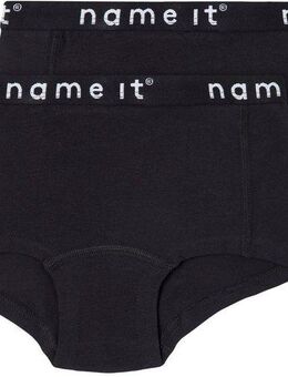Name It Hipster NKFHIPSTER für Mädchen mit Logobund im Doppelpack (Packung, 2-St) unifarben, casual, regular fit, Baumwollmischung, Jersey