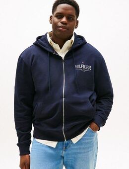 Tommy Hilfiger Big & Tall Kapuzensweatjacke BT-HILFIGER STACKED HOODED ZIP-B Große Größen