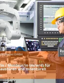 Schreiner/in / Monteur/in (m/w/d) für Fenster, Haustüren und Innentüren - Hohenlinden