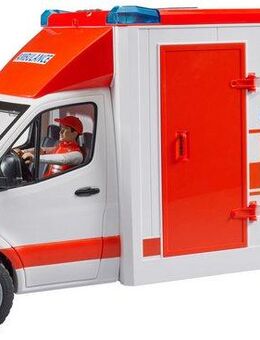 Bruder® Spielzeug-Transporter MB Sprinter Ambulanz mit Fahrer Licht&Sound (02676)