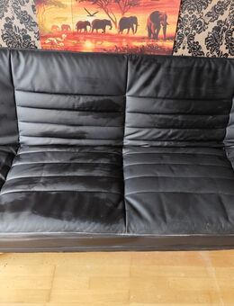 Couch/Sofa/Kunst-Leder/schwarz - Mülheim (Ruhr)