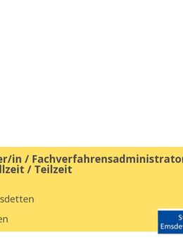 GIS-Manager/in / Fachverfahrensadministrator/in (w/m/d) Vollzeit / Teilzeit - Emsdetten