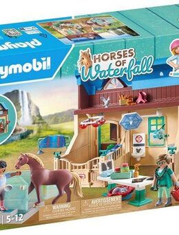 Playmobil® Reittherapie & Tierarztpraxis (71352), Horses of Waterfall Konstruktions-Spielset, (164 St)