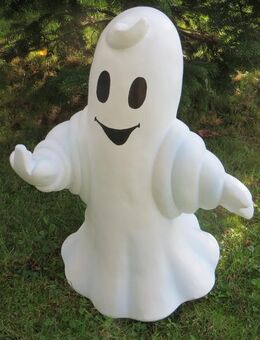 Geist mit Stinkefinger aus Naturkautschuk (Plastik) Deko Gartendeko - Hergisdorf