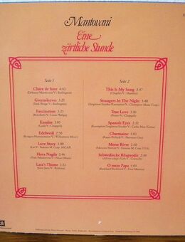 Mantovani-Eine zärtliche Stunde-Vinyl-LP,1980 - Linnich