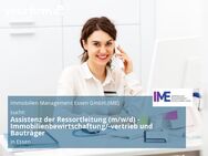 Assistenz der Ressortleitung (m/w/d) - Immobilienbewirtschaftung/-vertrieb und Bauträger - Essen
