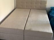 Boxspringbett 160x200 cm mit Bettkasten + Matratze - Werdau