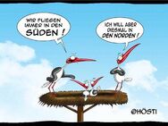 Lustige Hösti Postkarte "In den Norden" witzige Karte - München