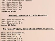 Angeboten wird hier ein Konvolut von 118 Rollen Seidenbänder(Double Face) aus dem Bereich Trockenblumen-Floristik - Hagen (Stadt der FernUniversität)