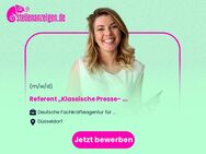 Referent (m/w/d) „Klassische Presse- und Öffentlichkeitsarbeit“ des IFA-Projektes - Düsseldorf