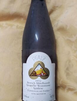 Wein Jahrgang: 1997 Nahe Spätlese Deutsche Weinstraße - Blomberg Cappel