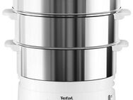 Tefal Dampfgarer Convenient Series Deluxe, 900 W, Touchscreen, 8 Programme,3 Ebenen, Edelstahlbehälter, VC502D