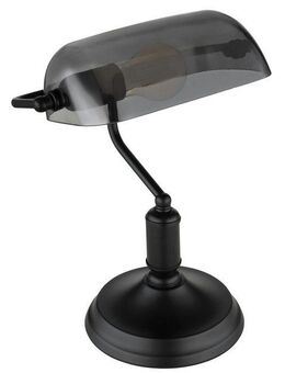 GLOBO LIGHTING Schreibtischlampe ANTIQUE, ohne Leuchtmittel, Klassische Schreibtischleuchte, Antik-look Tischleuchte, Bankerlamp