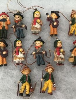 Vintage Christbaumschmuck 80er Jahre 16 Aufhänger Baumschmuck Weihnachtsschmuck - Meerbusch