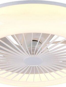 Reality Leuchten LED Deckenleuchte MORA mit Ventilator, Deckenventilator mit Licht inkl Fernbedienung, Ventilatorfunktion, LED fest integriert, warmweiß - kaltweiß, 3 Geschwindigkeiten Timer Vor- & Rücklauf LED dimmbar CCT Nachtlicht
