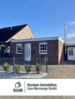 EBENERDIGE HAUSHÄLFTE MIT TERRASSE AM KURPARK IM LUFTKURORT HAGE - Hage