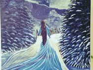 Acrylgemälde Winter Prinzessin - Furtwangen (Schwarzwald)