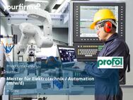 Meister für Elektrotechnik / Automation (m/w/d) - Greiz