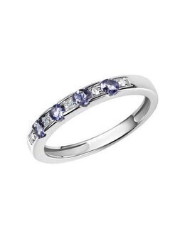 Diamonds by Ellen K. Fingerring Gold 333 mit Tansanit und Diamant 0,025ct.